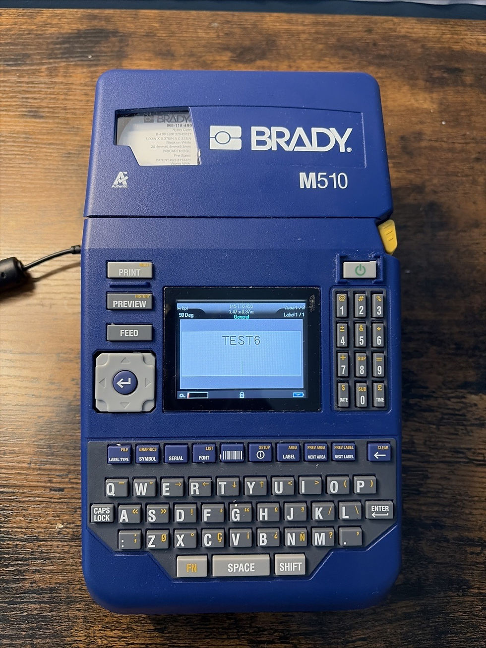 Thumbnail: Brady M510 Portable Industrial Handheld Label Printer