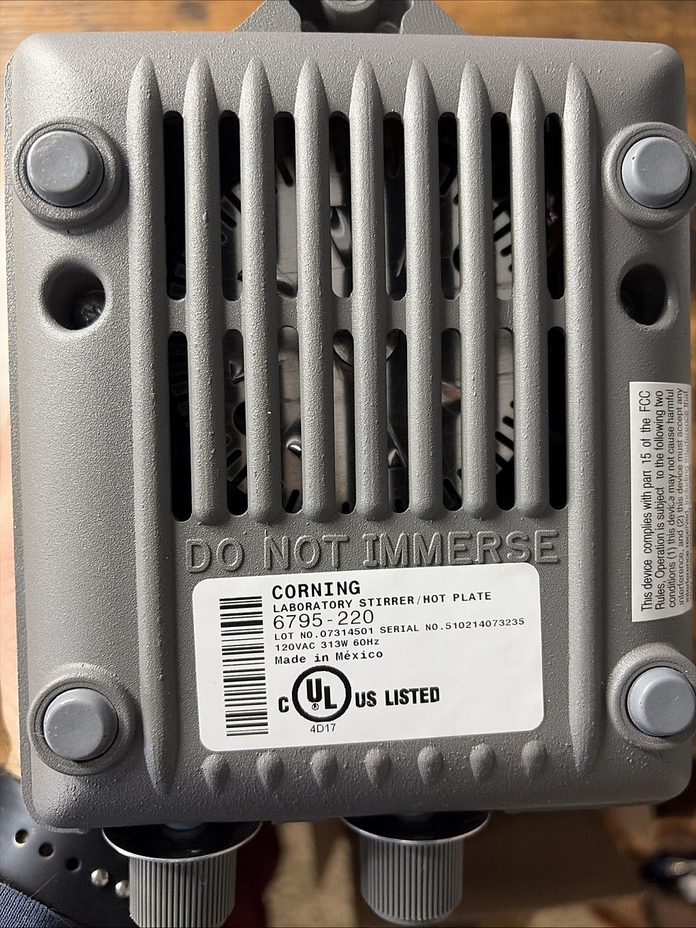 Thumbnail: Corning PC-220 6795-220 Stirrer Hot Plate 4"x5"