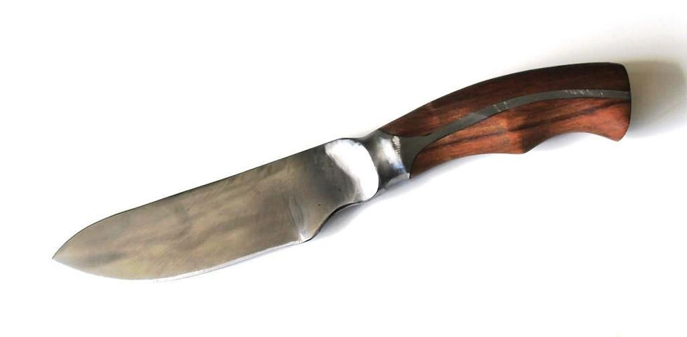 Thumbnail: UNIQUE HORIZONTAL TANG INTEGRAL FIXED BLADE 5160 KNIFE