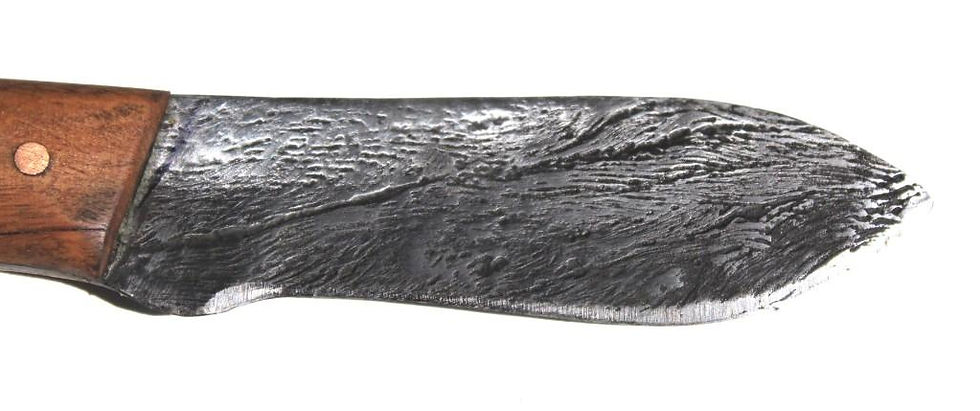Thumbnail: RUSTIC DAMASCUS WIRE ROPE DROP POINT RECURVE BLADE KNIFE