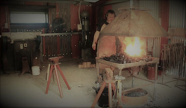 Knifemaking Blacksmith Shed and Coal Forge