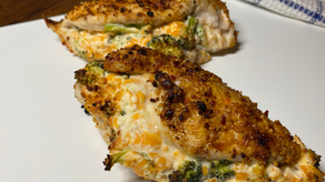 Keto Broccoli Cheddar Stuffed Chicken 