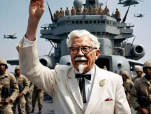 Trump replaces Hegseth with Colonel Sanders for Defence Secretary