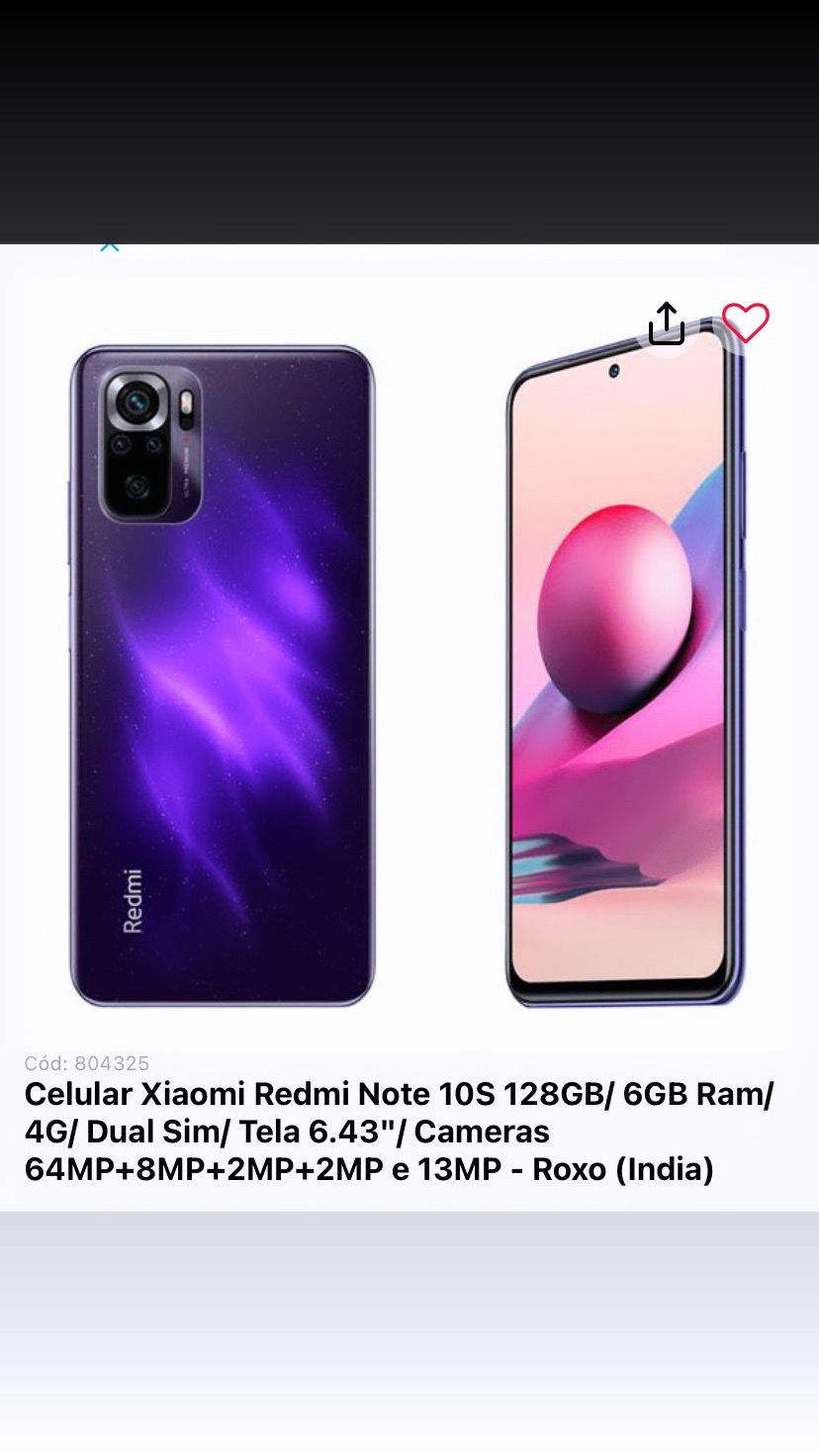 Miniatura: Smartphone Xiaomi Redmi Note 10S
