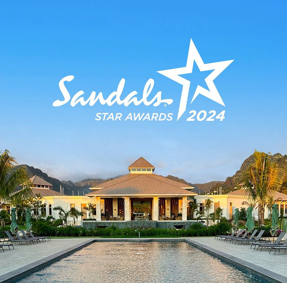 Sandals Top Travel Agency at Sandals Star Awards