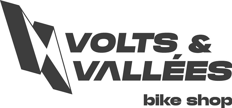 Logo noir Volts & Vallées bike shop 