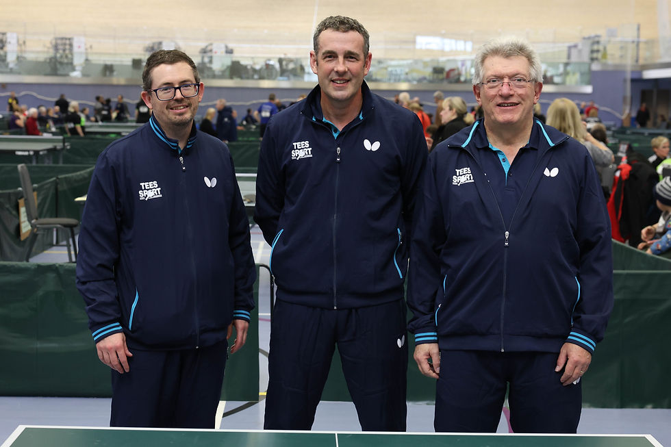 Runners-up Division 4B: (l-r) Steve Munson; Steve Joel; Paul Baker