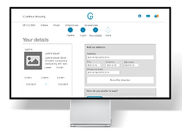 mockup desktop details order screen
