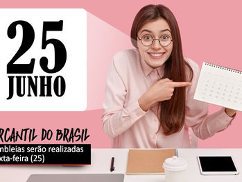 Dia 25 tem assembleias dos bancários do Mercantil do Brasil