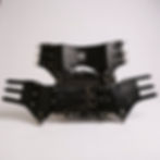 Full view of handcrafted black leather corset with FSman logo, adjustable straps, and metal hardware