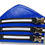 Thumbnail: SportLine leather wristband with white stripe and black buckle