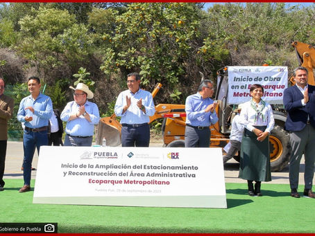 Sergio Salomón da banderazo a obras en Ecoparque Metropolitano
