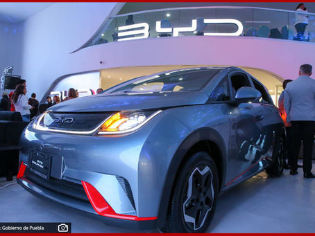 Inauguran en la ciudad de Puebla la nueva agencia de autos eléctricos BYD