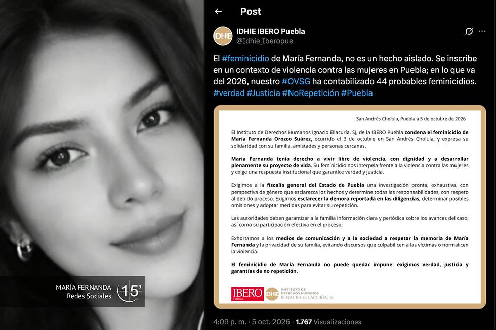 El OVSG del instituto contabiliza 44 presuntos feminicidios en lo que va del año.