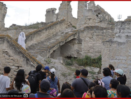 Ayuntamiento de Tehuacán impulsa paseo de leyendas en las ruinas del Calvario