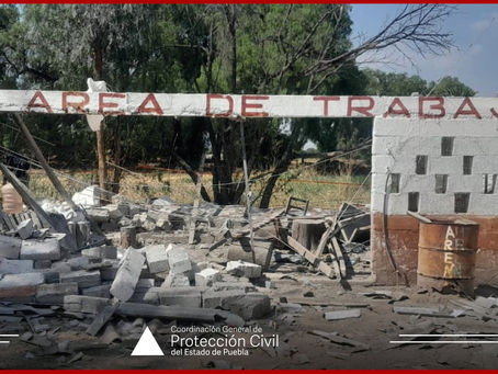 Dos muertos por explosión de polvorín en Hueyotlipan, confirma Protección Civil