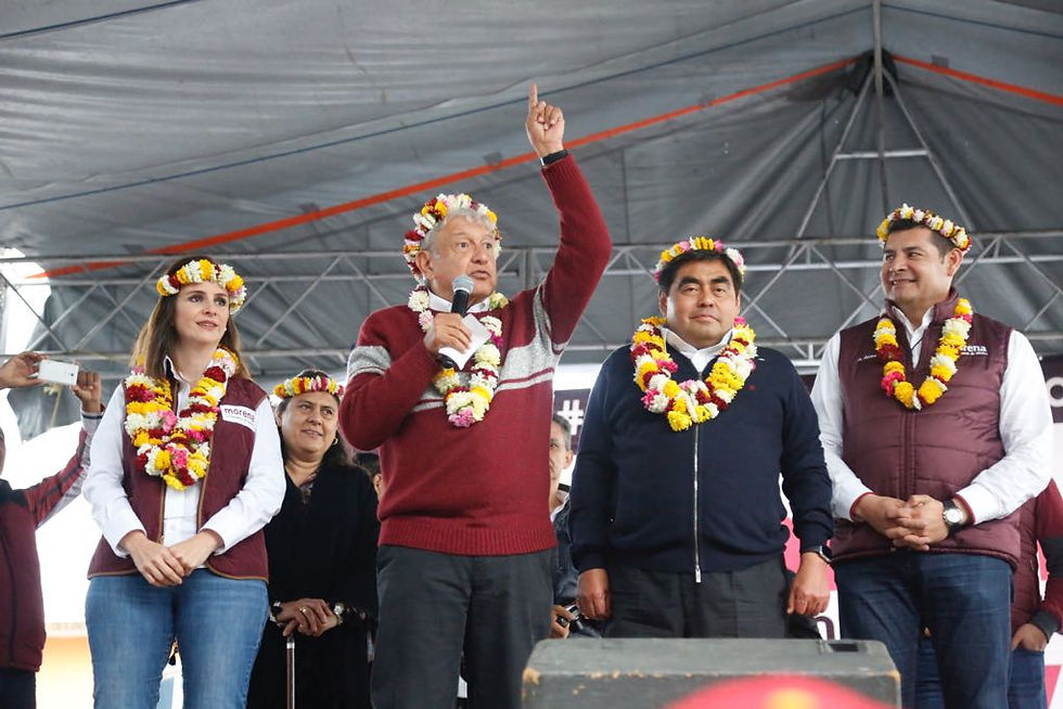 Andrés Manuel López Obrador en Puebla
