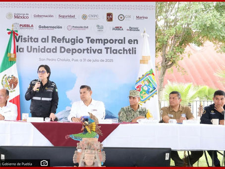 Reconoce Laura Velázquez, Coordinadora Nacional de Protección Civil, preparativos estatales ante Contingencia Volcánica