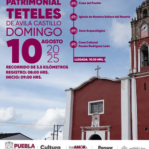 Paz, deporte y cultura en Rodada Patrimonial de Teteles de Ávila Castillo