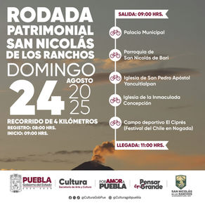 San Nicolás de los Ranchos alista rodada en Festival del Chile en Nogada