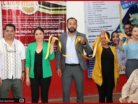 Arrancan en Quecholac talleres a través de las Misiones Culturales