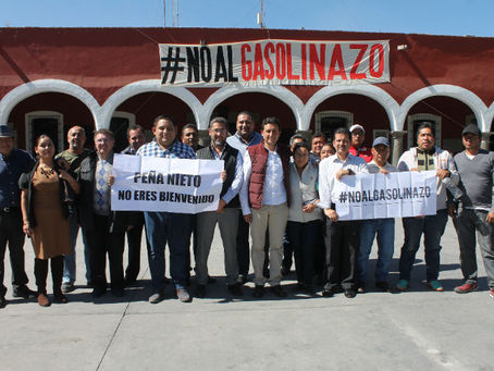 Se revela alcalde de Cholula contra EPN y RMV por gasolinazo