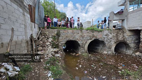 Inundación en Amozoc