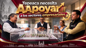 Mario Rendón promueve alianzas con el sector empresarial y la app "Tepeaca Te Escucha"