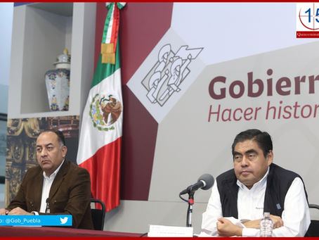 Reconoce Barbosa aislamiento de poblanos y cierre de negocios por Covid-19