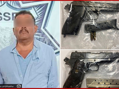 Remite SSP ante autoridad ministerial a hombre en posesión de armas
