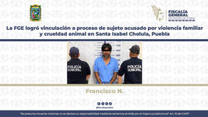 Vinculan a proceso a hombre en Puebla por violencia familiar y crueldad animal