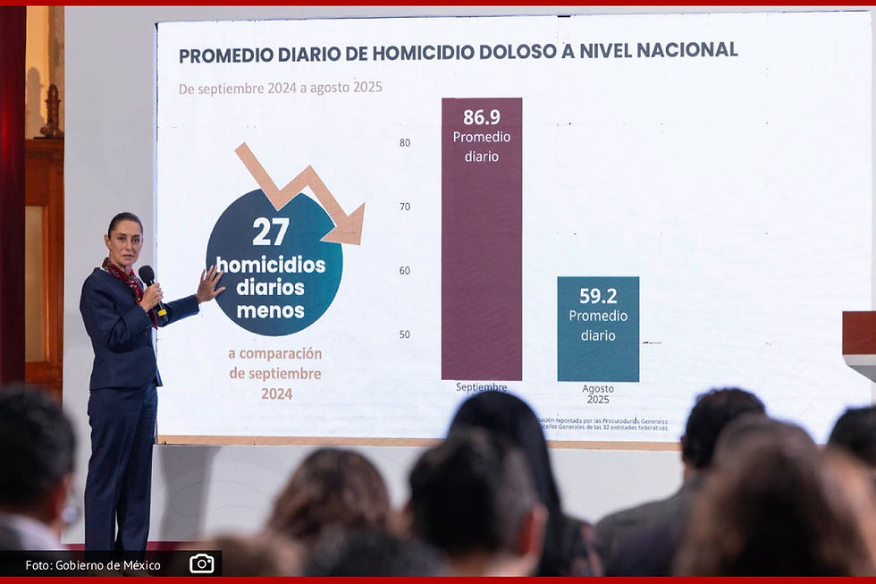 La reducción de homicidios marca una tendencia sostenida a la baja en el país.
