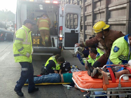 Dejan tres accidentes 12 lesionados en menos de una hora