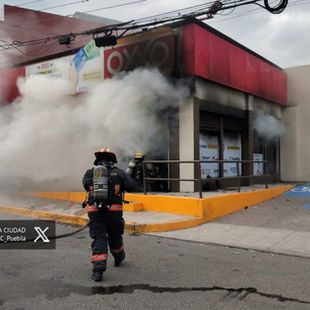 Incendio en Oxxo
