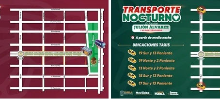 Transporte nocturno en Puebla por concierto de Julión Álvarez sí tendrá costo