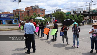 Protesta contra Agua de Puebla