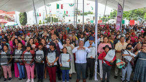 Entregan apoyos alimentarios a familias de Amozoc mediante coordinación con SEDIF