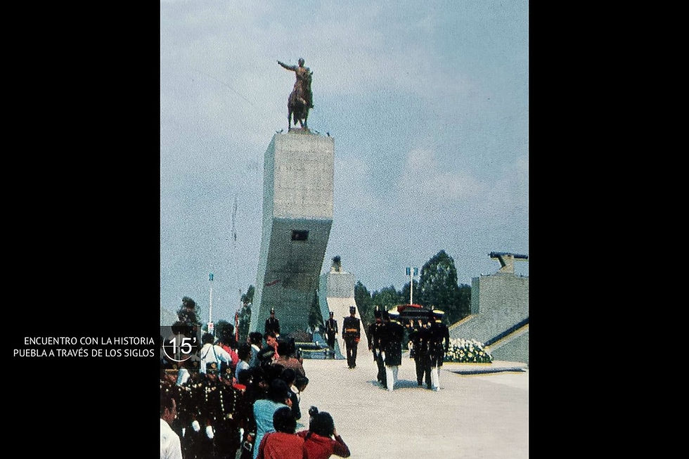 Los restos del general descansan en el mismo lugar de la batalla de 5 de Mayo de 1862.