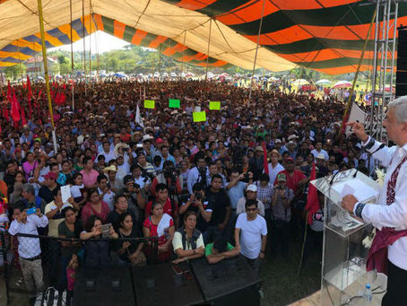 Andrés Manuel López Obrador promete acabar con la corrupción y la impunidad