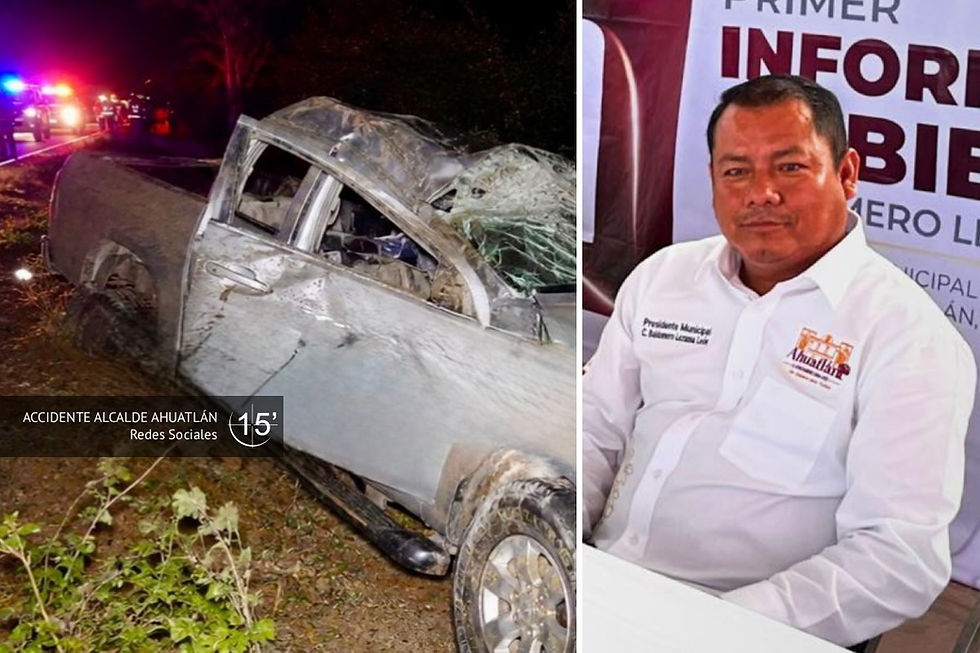 Accidente de alcalde de Ahuatlán