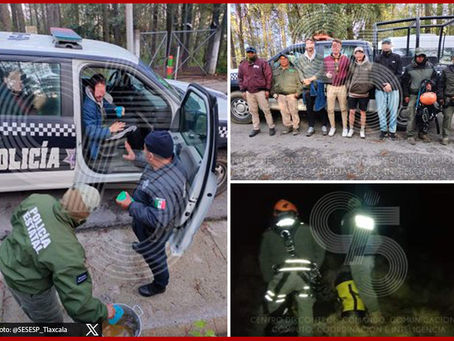 Rescatan a cuatro montañistas franceses extraviados en La Malinche