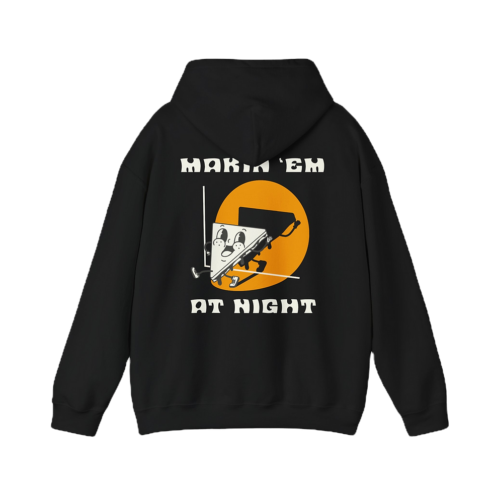 Makin Em At Night - Yellow Logo Hoodie