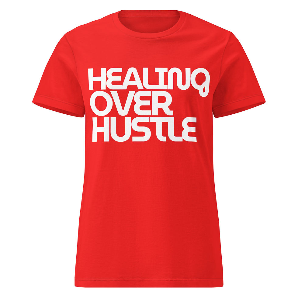 Thumbnail: "Healing Over Hustle" - Women’s Basic Softstyle T-Shirt