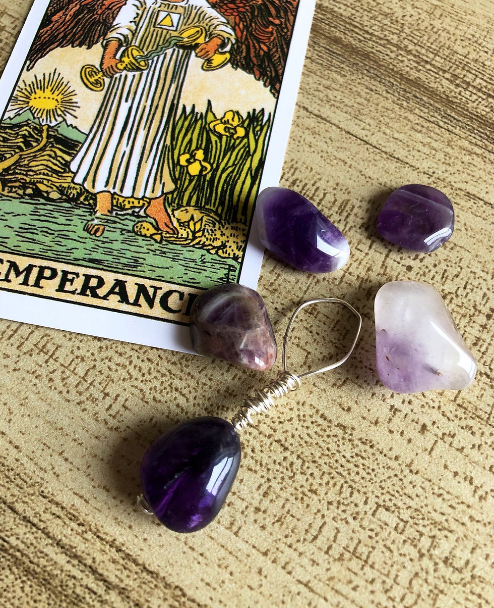 Amethyst Necklace in Silver