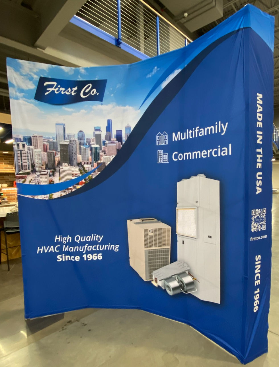 First Co. Popup Backdrop