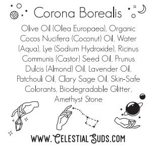 Celestial Suds Label Back