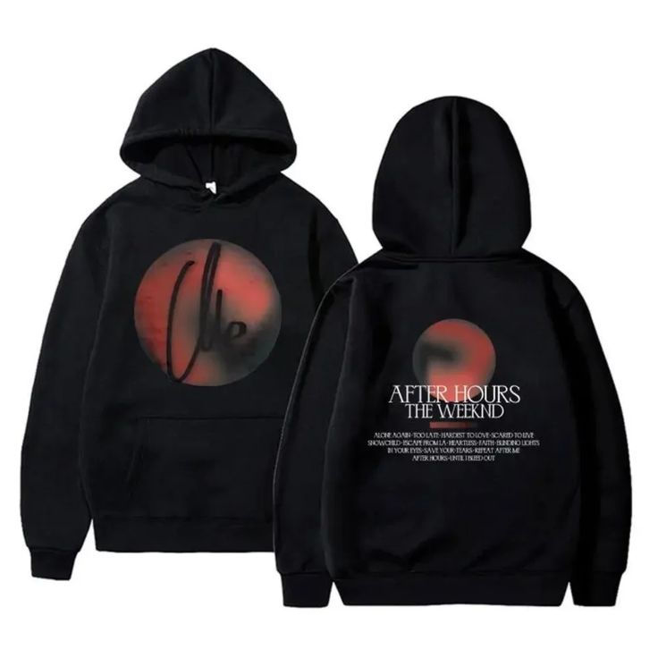 Pullover Men's And Women's Vintage Tracksuit Rapper The Weeknd After Hoodie Hip Hop Street
