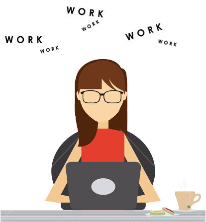 stock-vector-woman-working-on-the-laptop-over-white-background-colorful-design-vector-illu