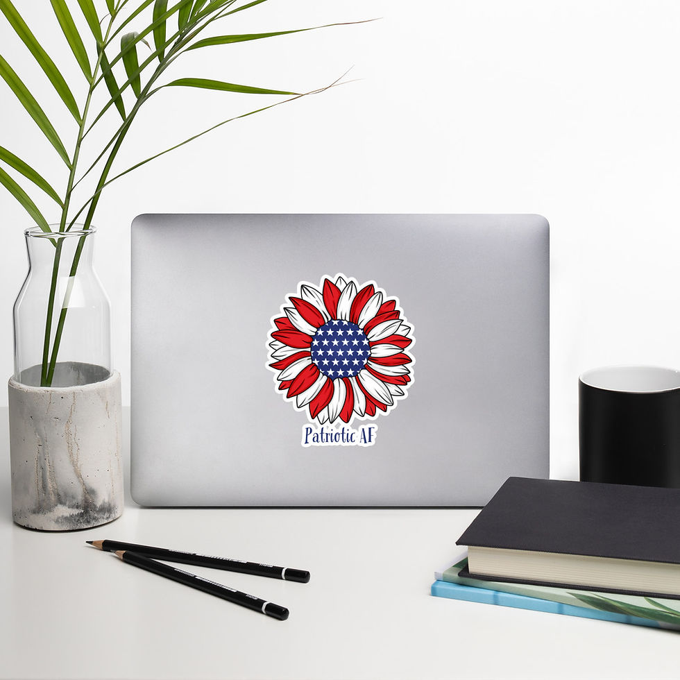 Thumbnail: 🇺🇸 Patriotic AF Bubble-Free Sticker
