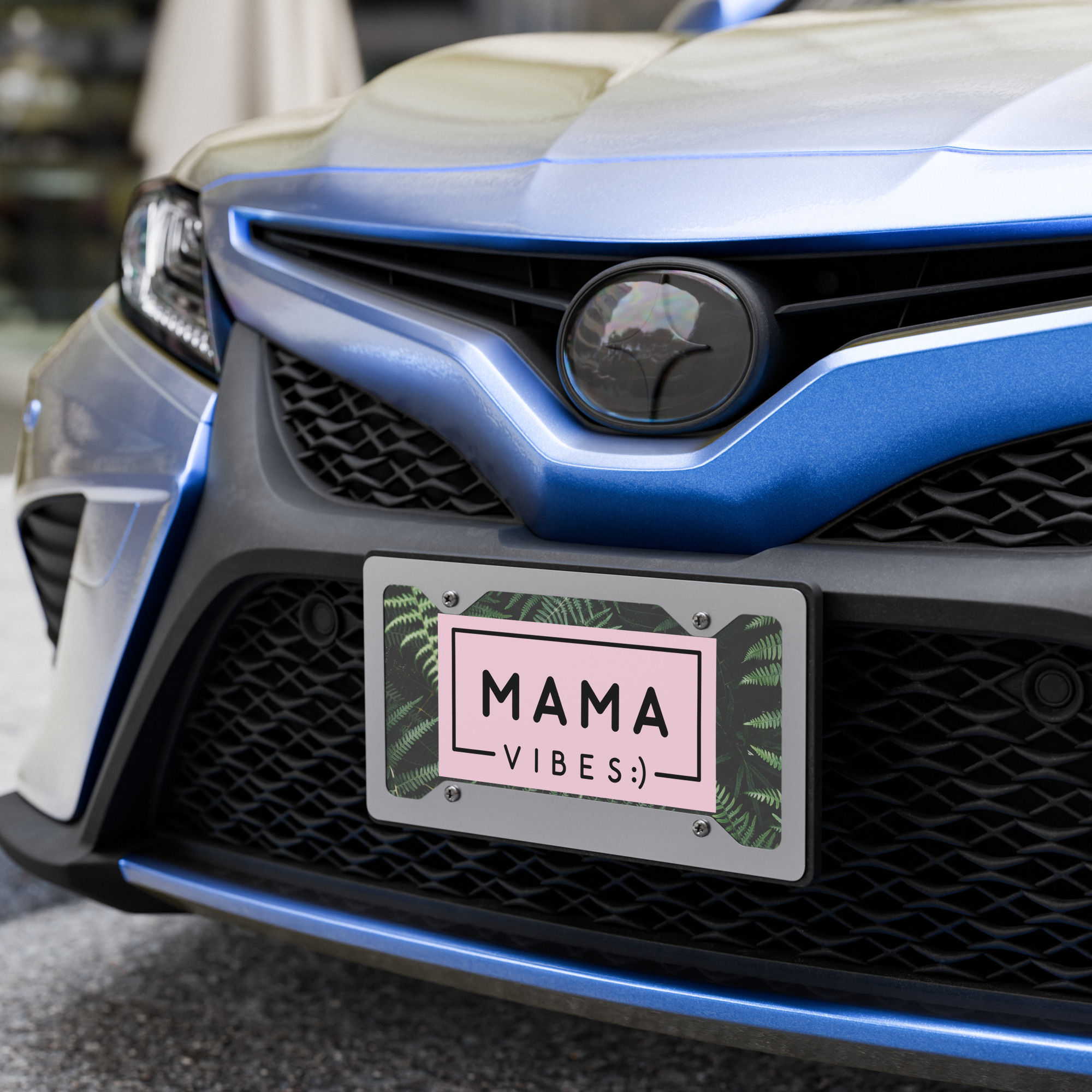 Vanity License Plate – Palm Tree Mom Vibes